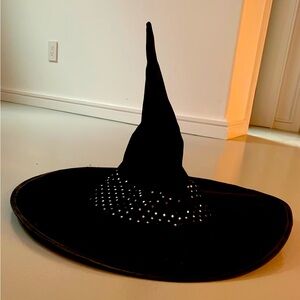 Black witch hat with jewels